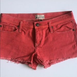 Roxy Juniors Denim Shorts Coral Size 3/26